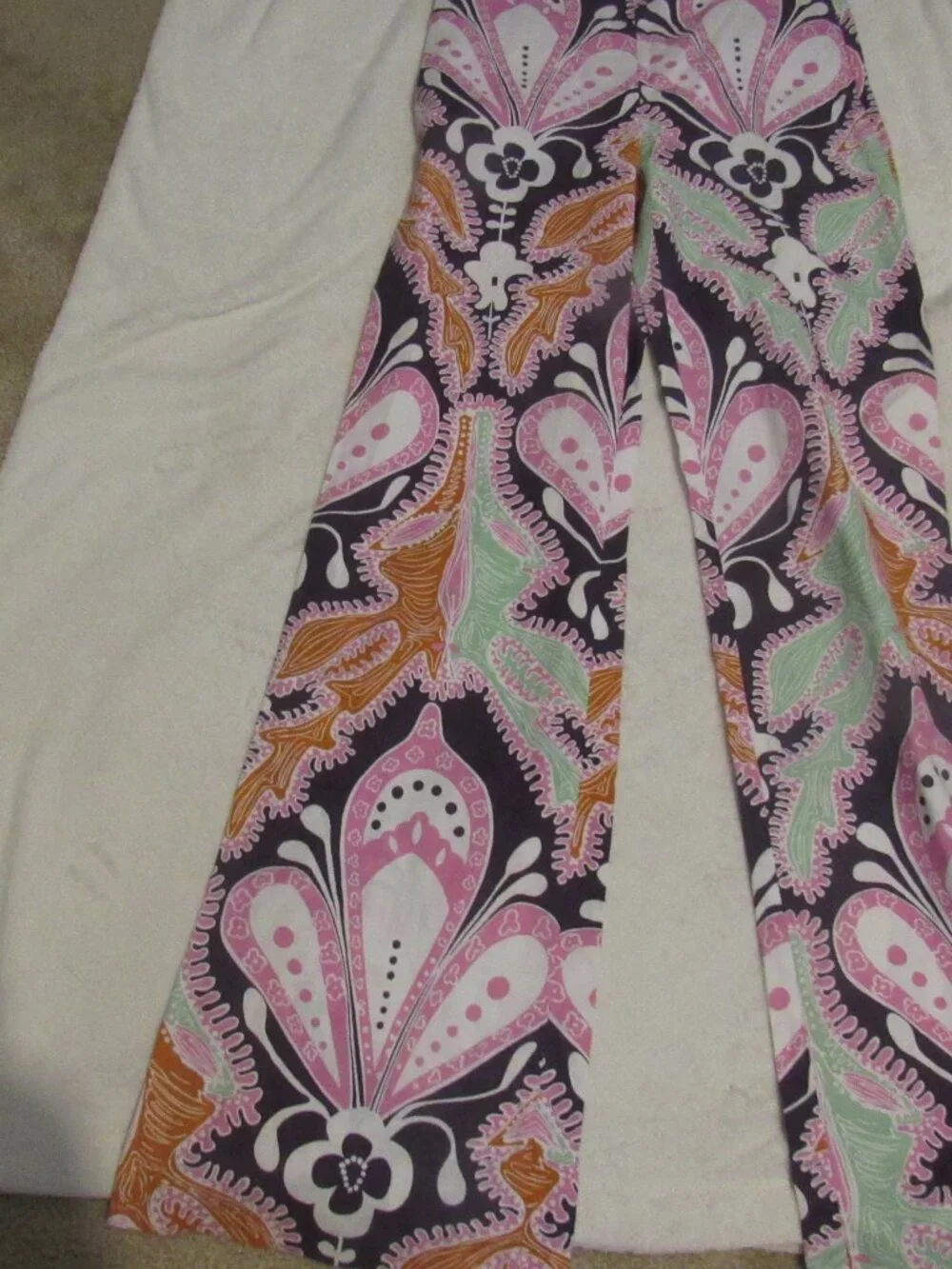 Zara Paisley Print Wide Leg Linen Blend Pants  Size XS  NWT